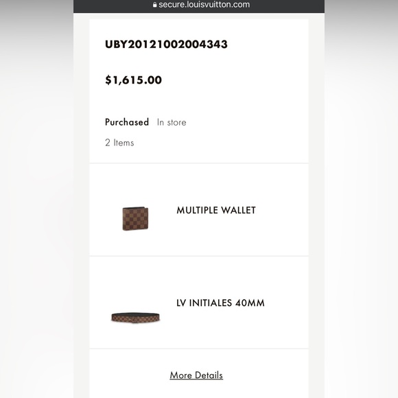 Louis Vuitton Multiple Wallet Damier Ebene Unisex - Picture 10 of 10